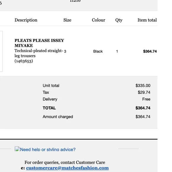 PLEATS PLEASE - ISSEY MIYAKE - Black - Pleated Straight Leg Cropped Pants - Picture 5 of 7